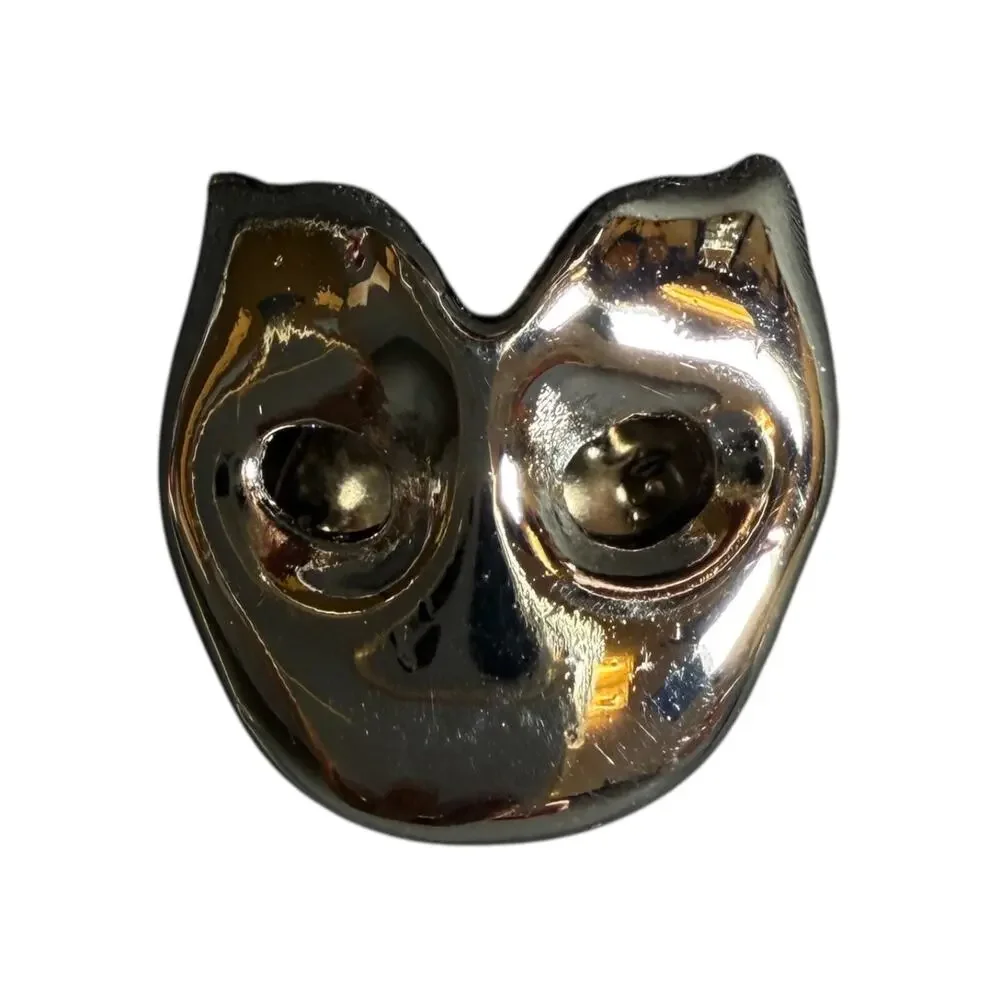 1986 Fug LTD Mask Pin Drama Theater Silver Tone